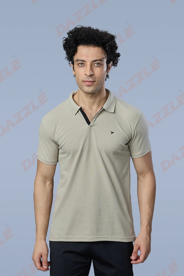 MATTY SLIM FIT T- SHIRT - LIGHT GREY
