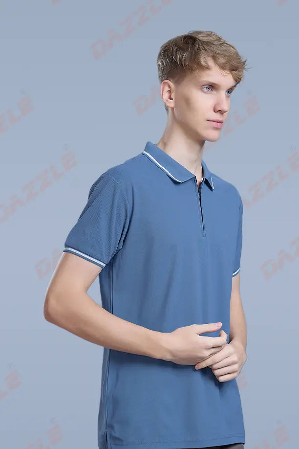 SLEEK T SHIRT- BLUE GREY