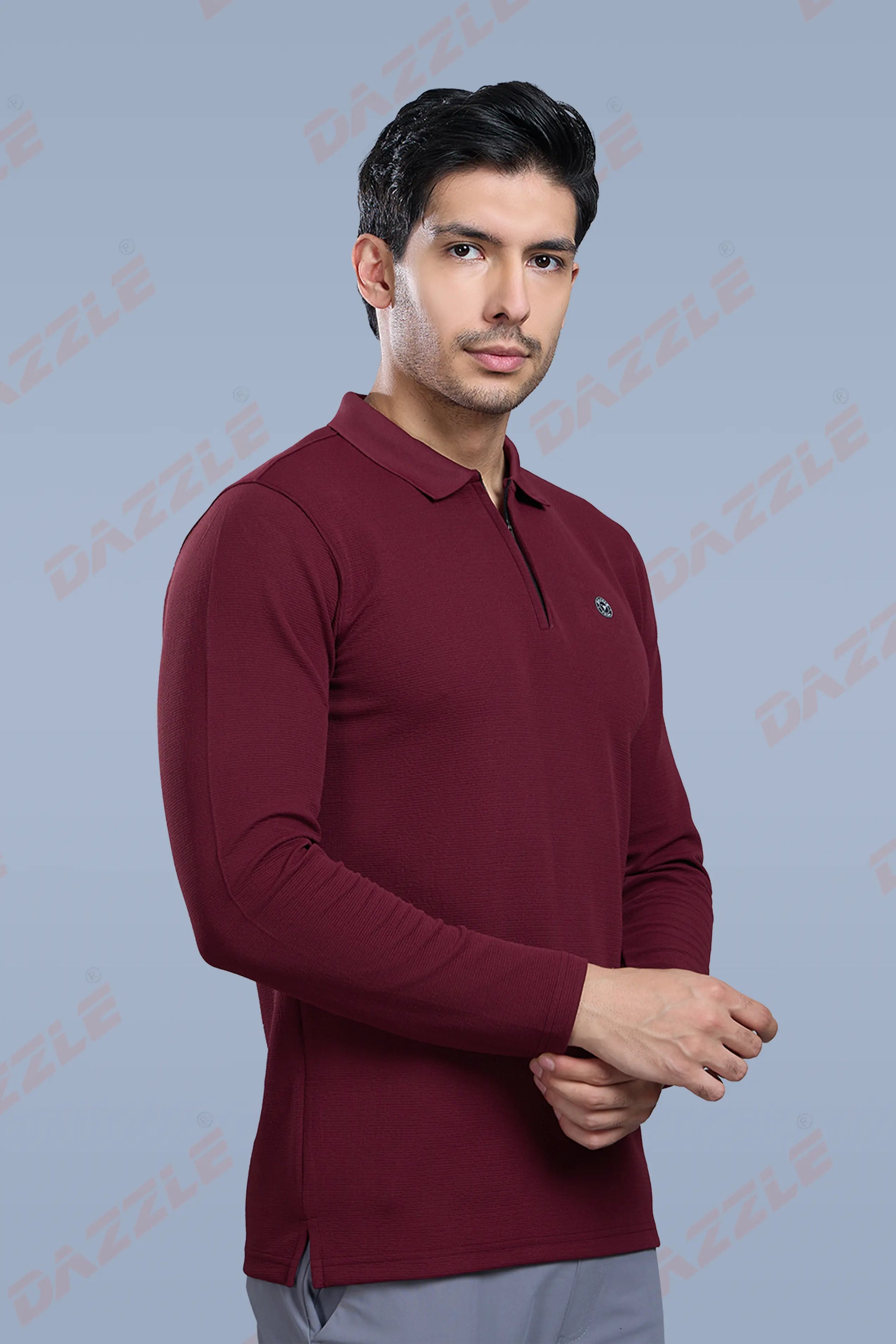 TANGY FULL SLEEVE TSHIRT - MAROON