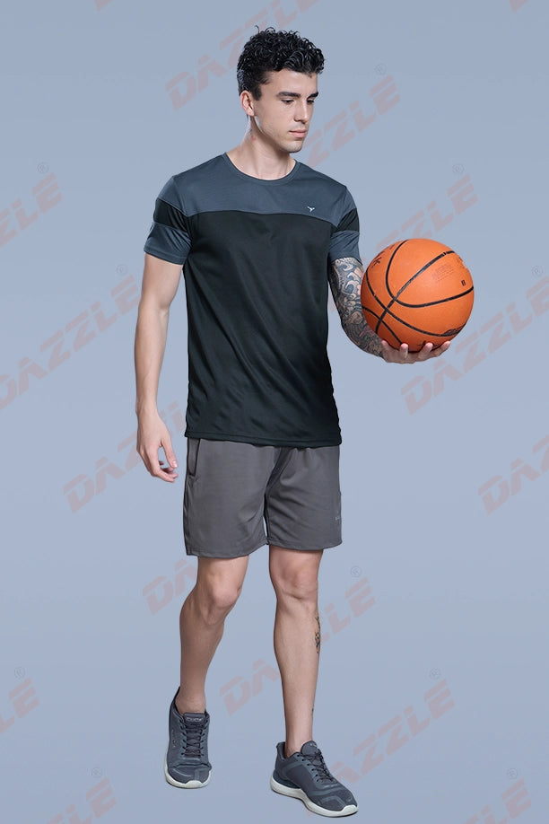 PRIDE ROUND NECK T-SHIRT - DARK GREY BLACK