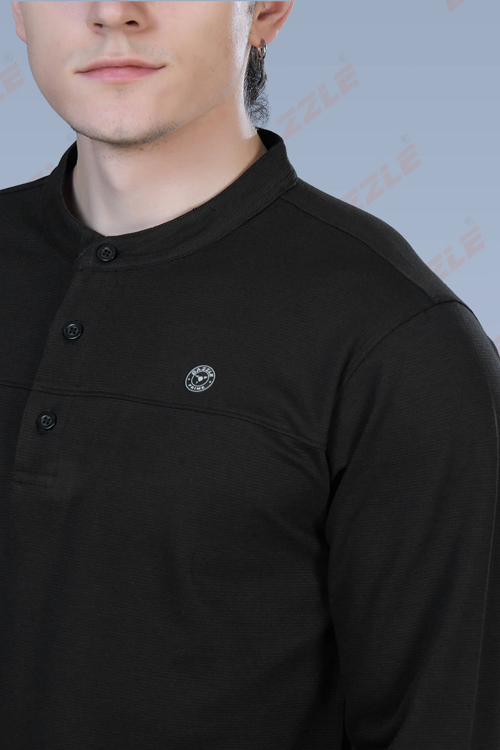 ATLAS FULL SLEEVES T-SHIRT - BLACK