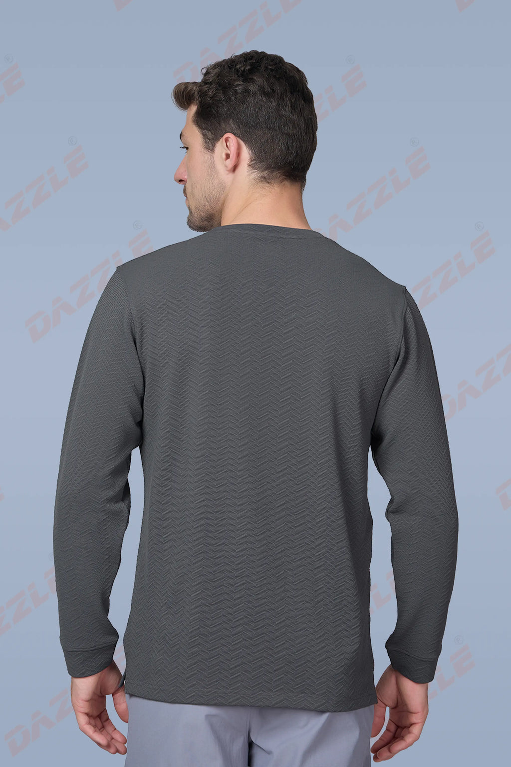 WAVE FULL SLEEVE TSHIRT- GREY