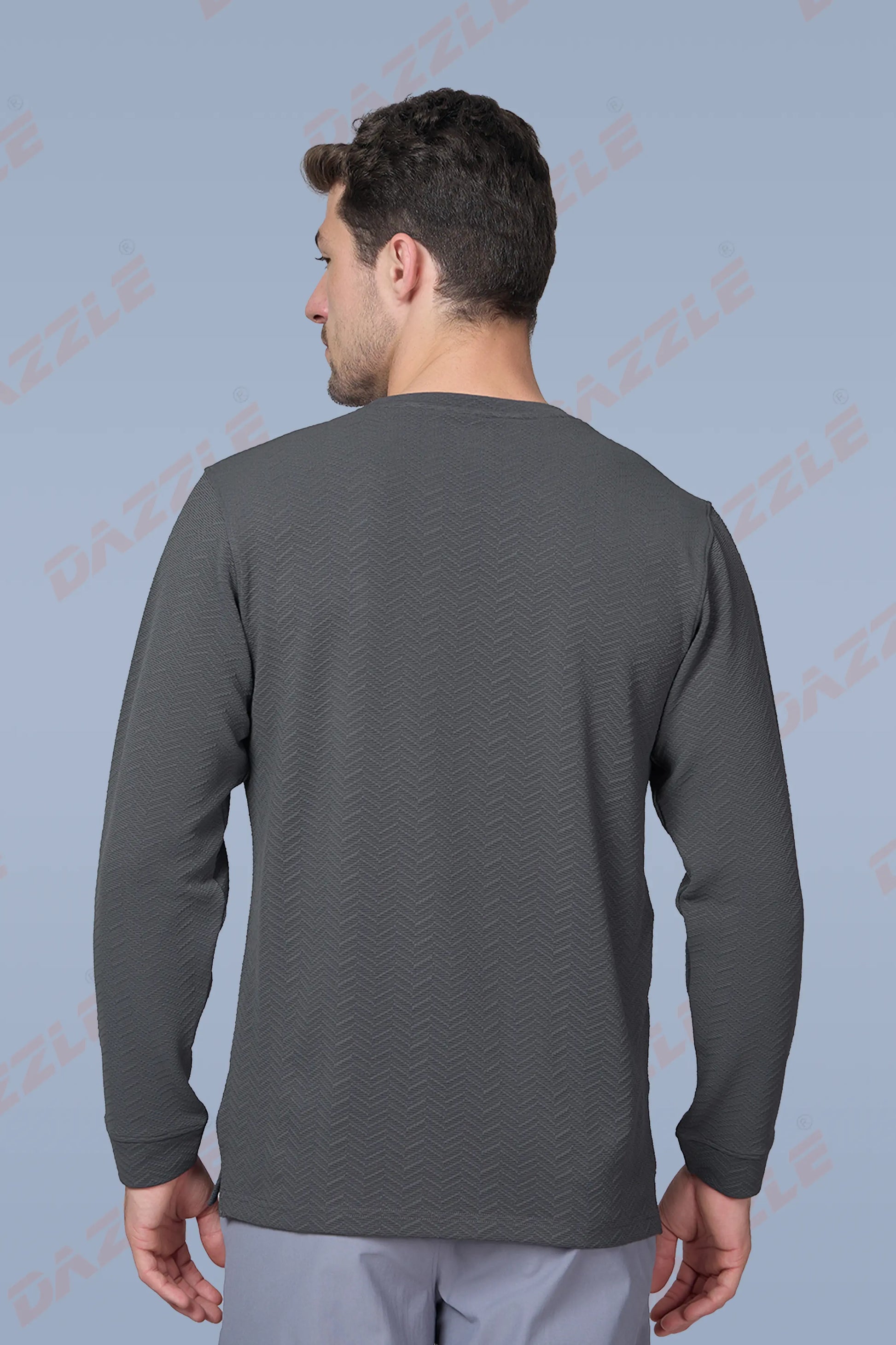 WAVE FULL SLEEVE TSHIRT- GREY