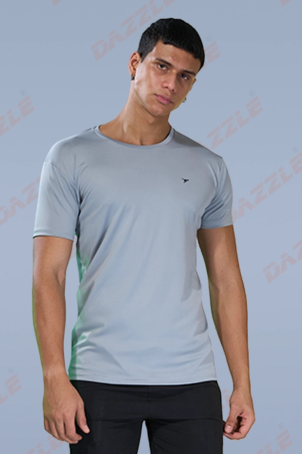 BUTTER LYCR R-NECK T-SHIRT - LIGHT GREY