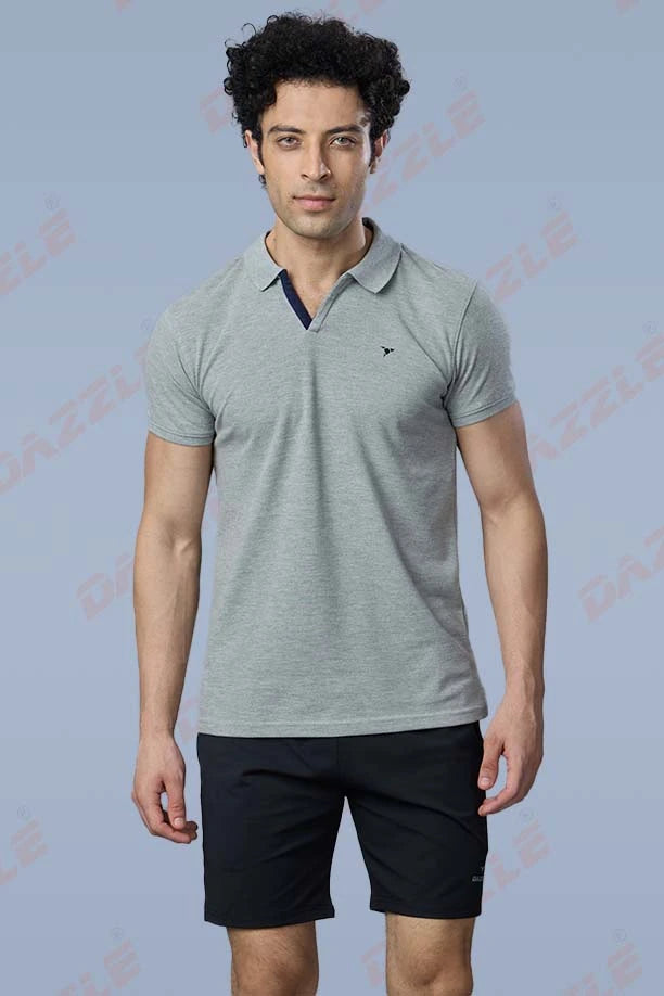 MATTY SLIM FIT T- SHIRT - GERY