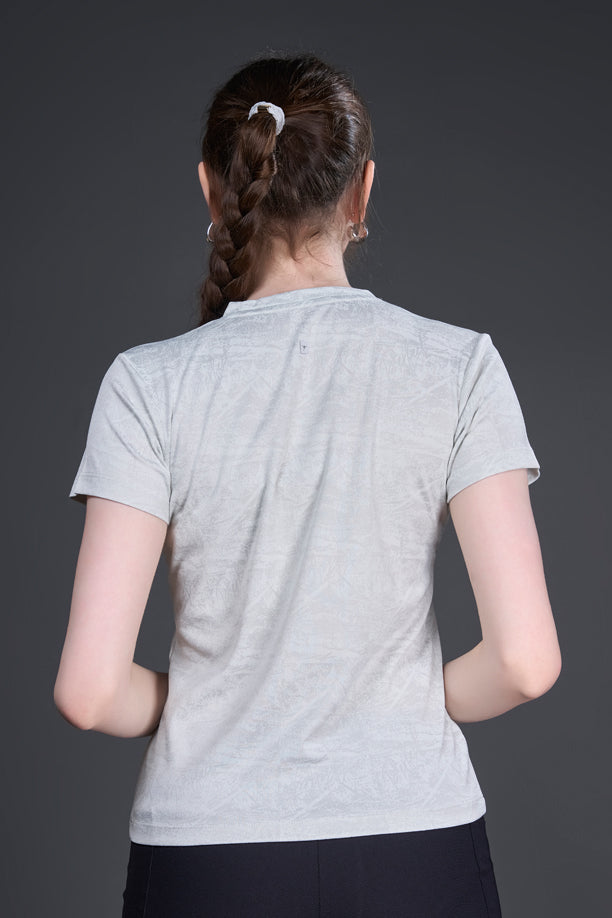 Women Slim Fit Sports T-shirt with COOLEX
