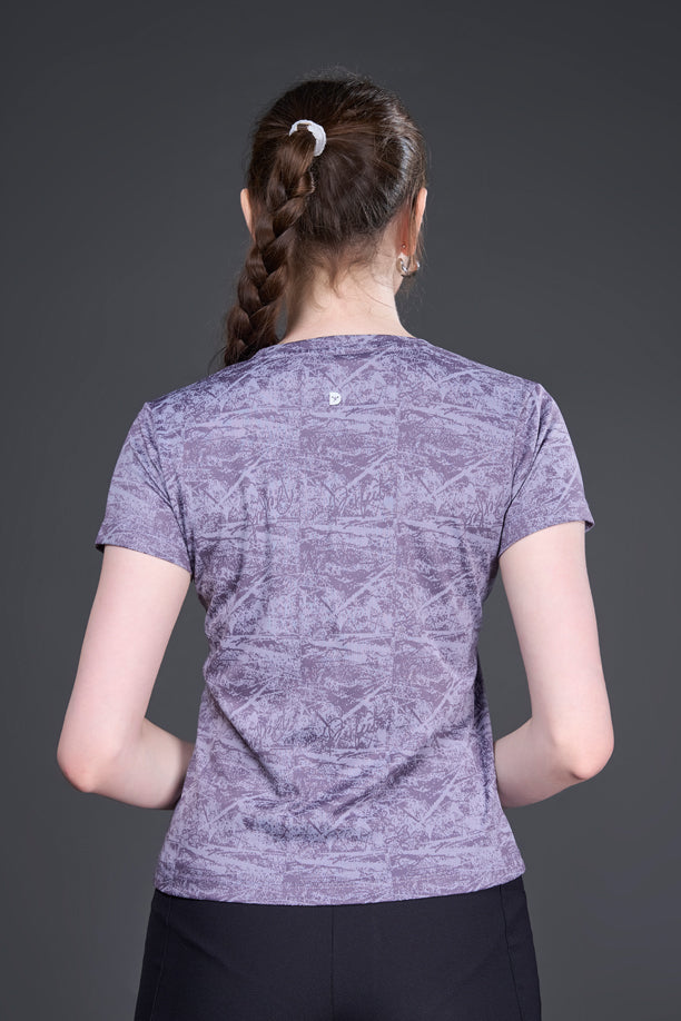 Women Slim Fit Sports T-shirt with COOLEX
