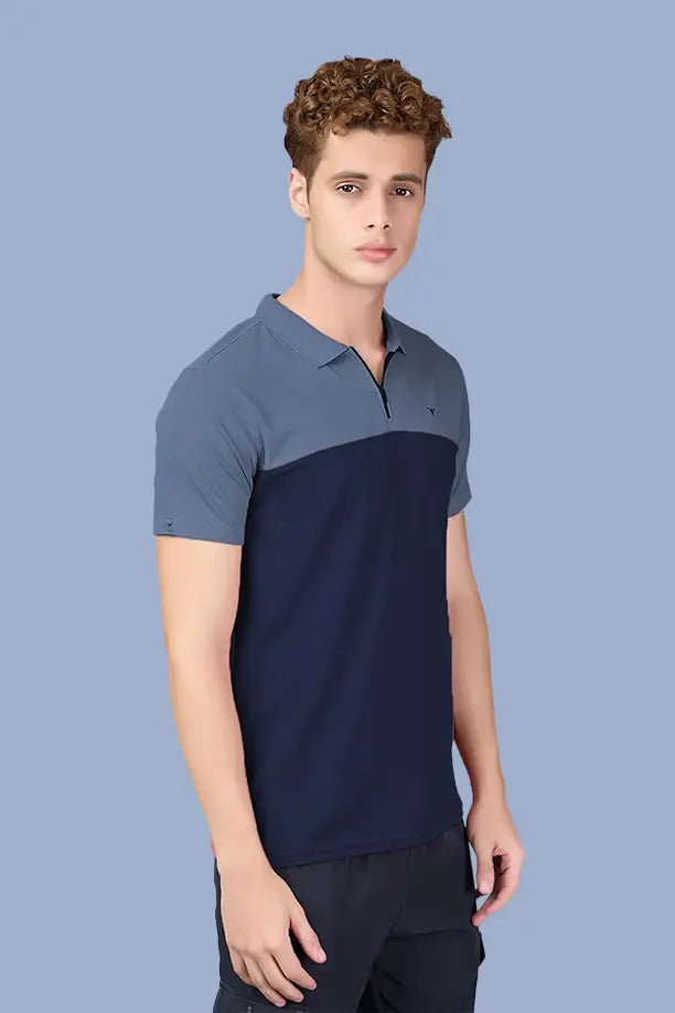 SPRING T SHIRT - DARKGREY NAVYBLUE