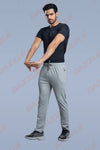 COTTON LYCRA TRACK - LIGHT GREY