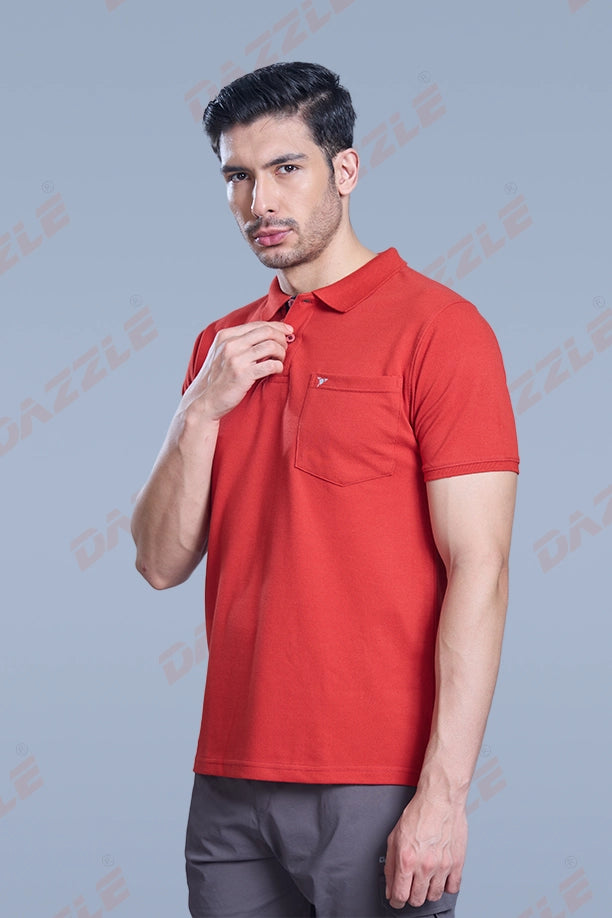 MATTY COMFORT T-SHIRT- BRICK RED