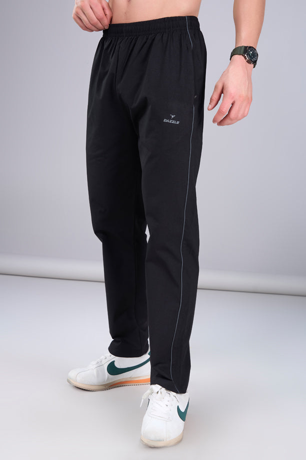 Men Regular Fit Cotton Stretch Track Pants with Pockets