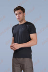 BUTTER LYCR R-NECK T-SHIRT - BLACK