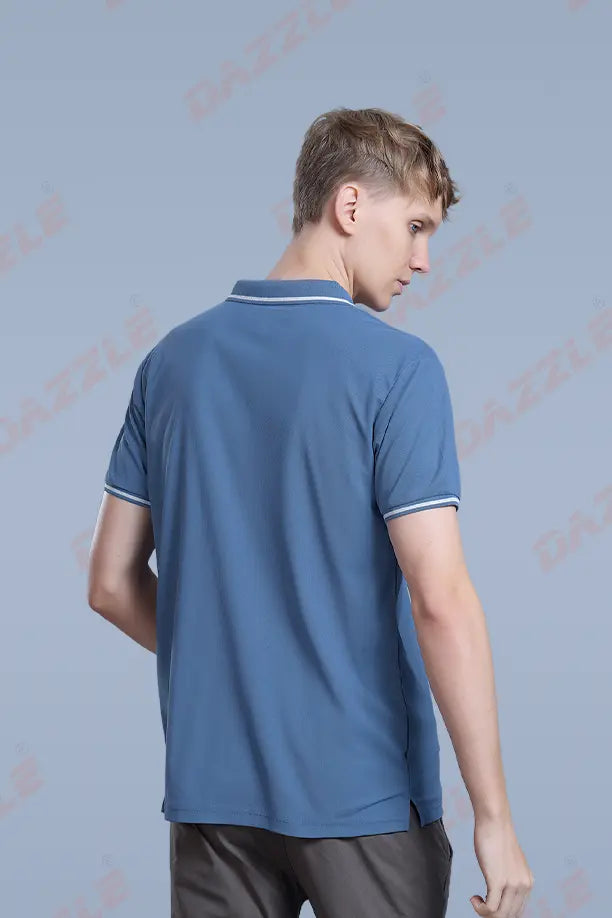 SLEEK T SHIRT- BLUE GREY