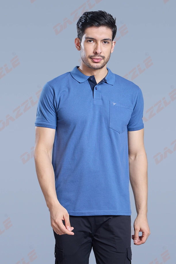 MATTY COMFORT T-SHIRT- BLUE GREY