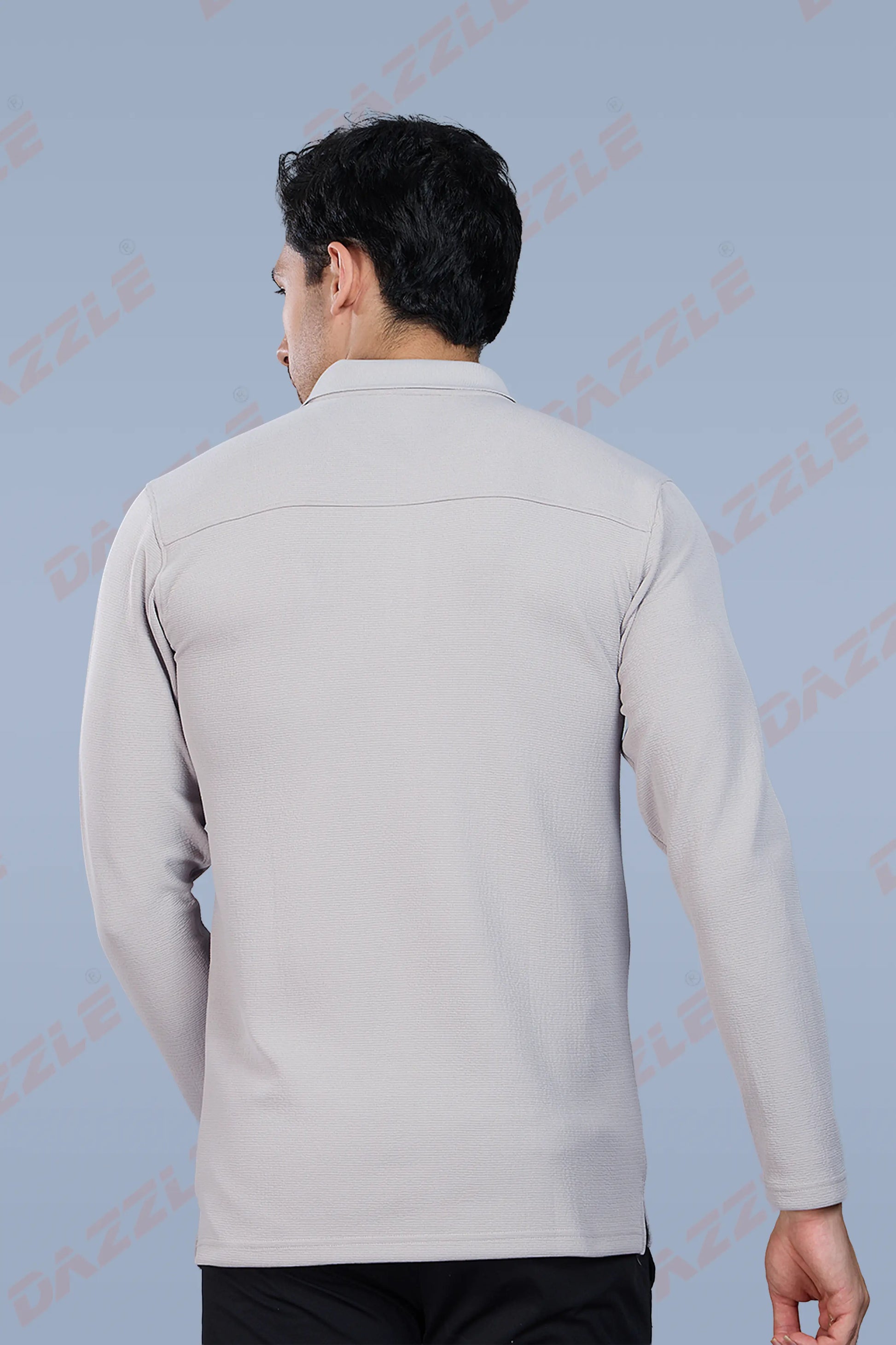 TANGY FULL SLEEVE TSHIRT - LIGHT GREY