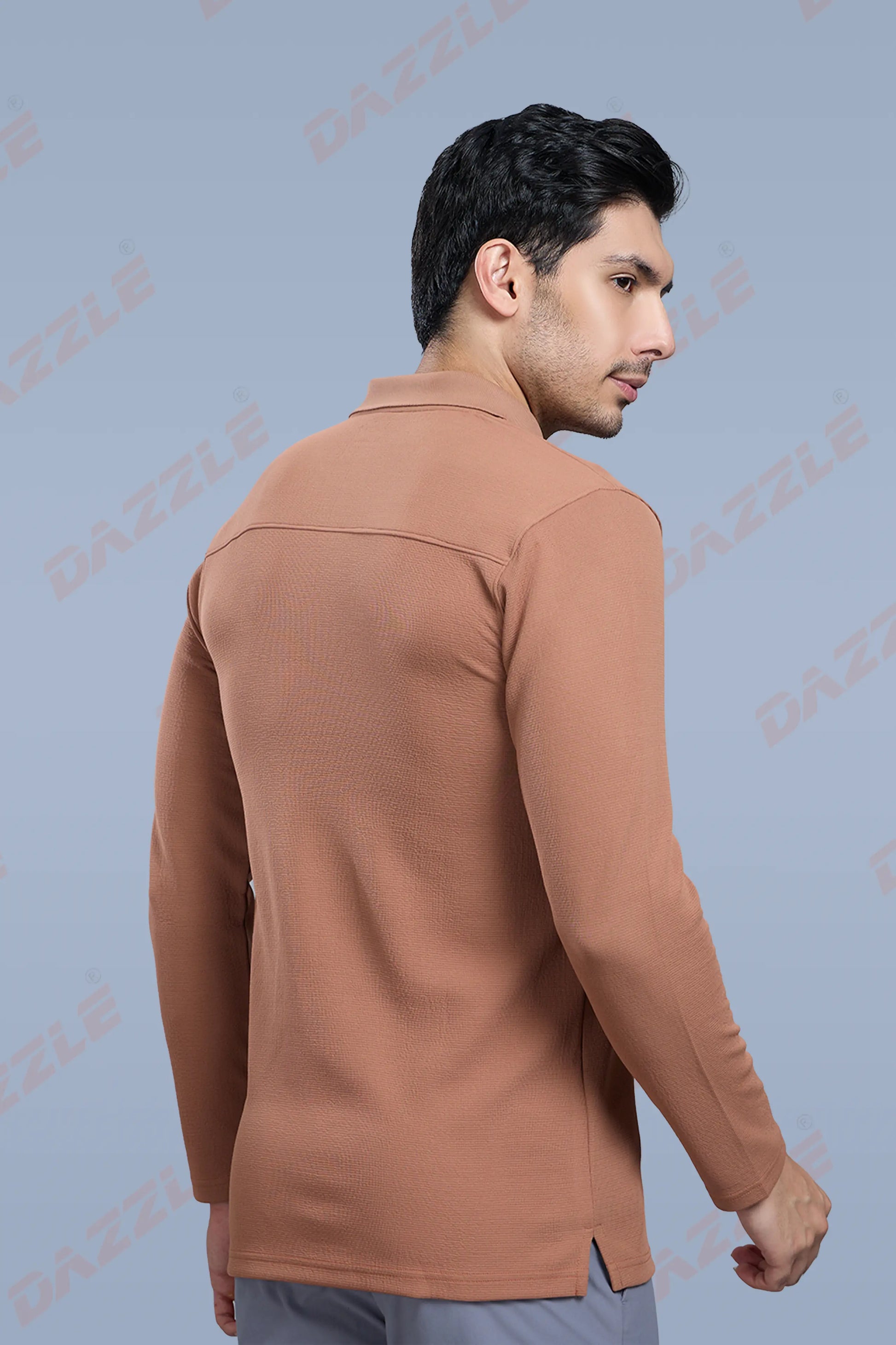 TANGY FULL SLEEVE TSHIRT - BROWN