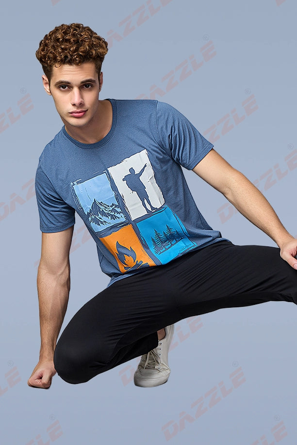 VIBE T-SHIRT - BLUE