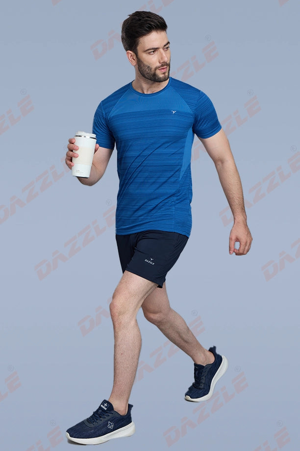 CRAZY FANCY ROUND NECK T-SHIRT - AIR FORCE