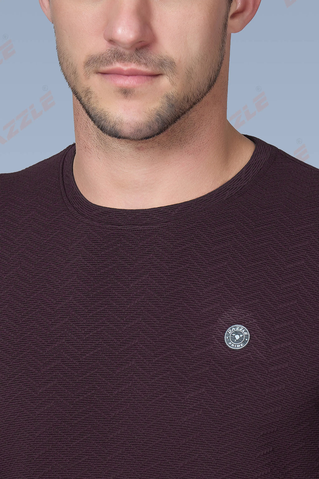 WAVE FULL SLEEVE TSHIRT- MAROON