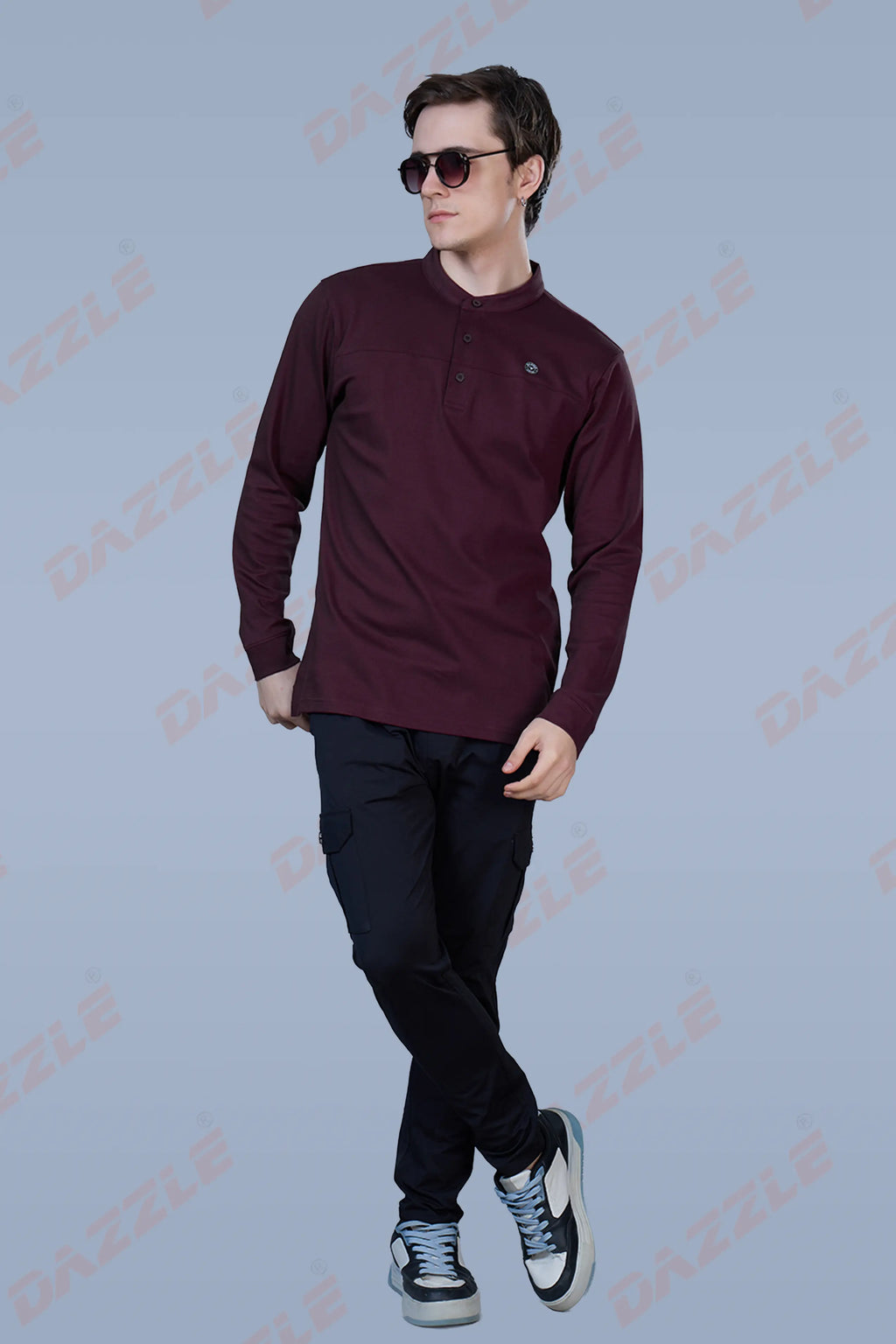 ATLAS FULL SLEEVES T-SHIRT - MAROON