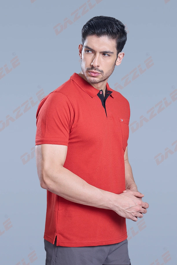 MATTY COMFORT T-SHIRT- BRICK RED