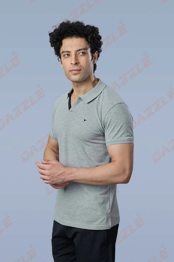 MATTY SLIM FIT T- SHIRT - GERY