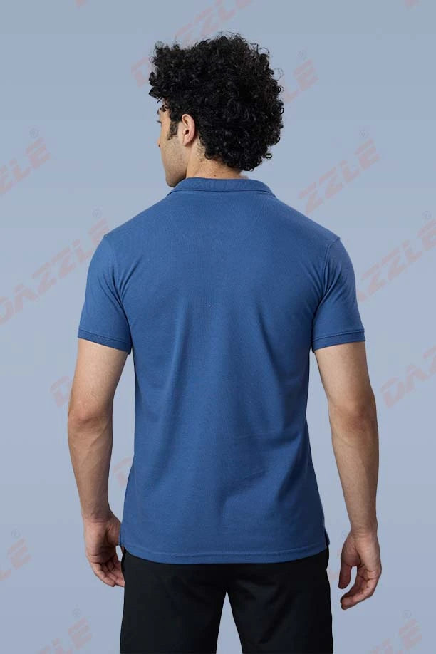 MATTY SLIM FIT T- SHIRT - BULE GREY