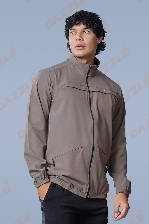 RACE JACKET - BROWN