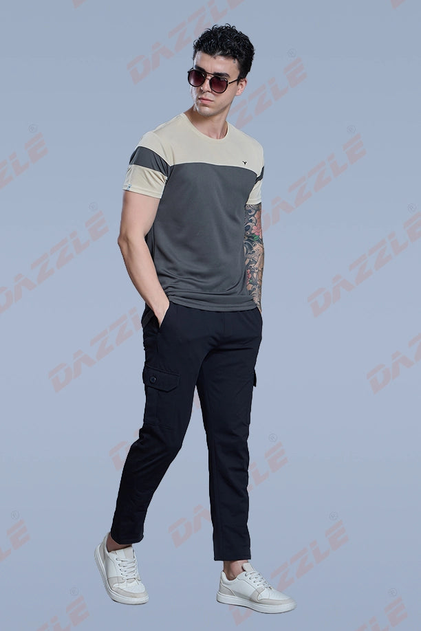 PRIDE ROUND NECK T-SHIRT - CREAM DARKGREY