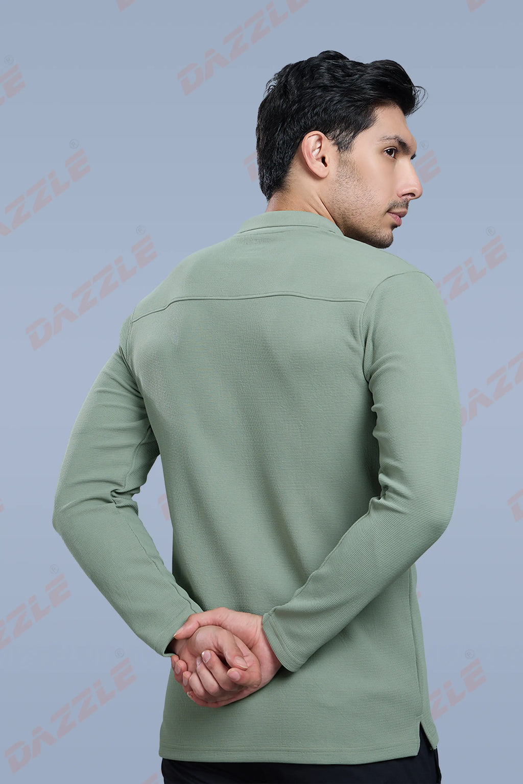 TANGY FULL SLEEVE TSHIRT - DUSTY OLIVE