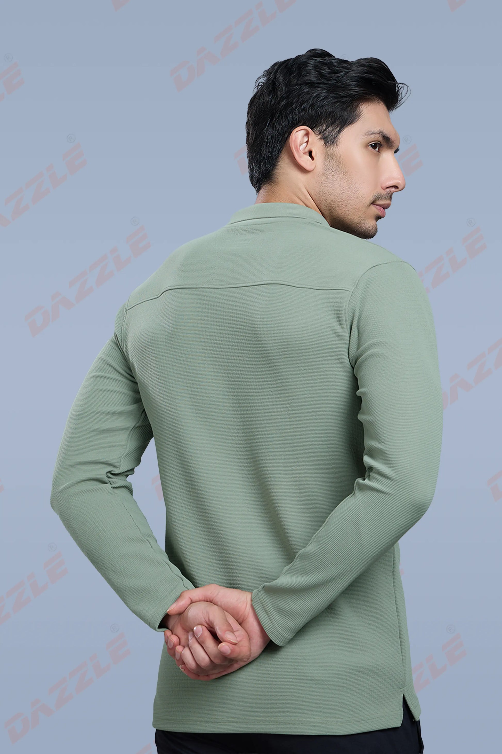 TANGY FULL SLEEVE TSHIRT - DUSTY OLIVE