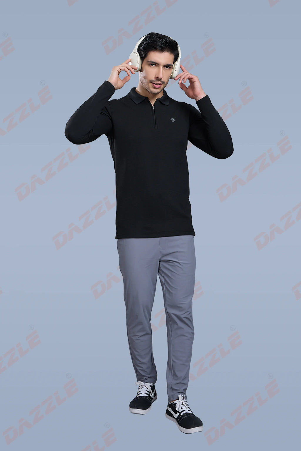 TANGY FULL SLEEVE TSHIRT - BLACK