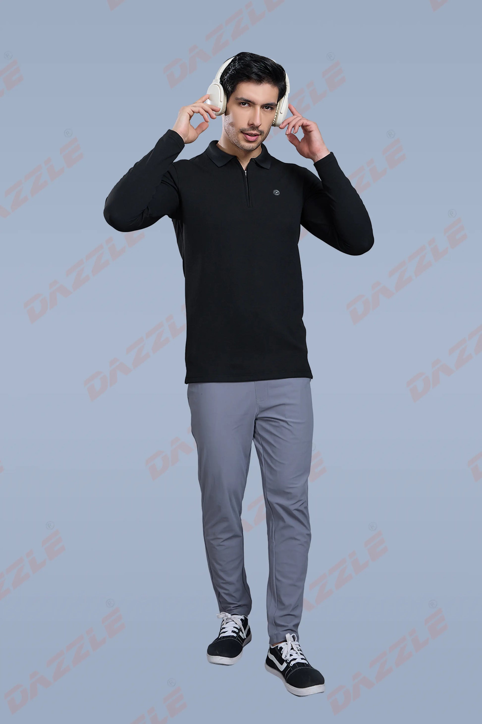 TANGY FULL SLEEVE TSHIRT - BLACK