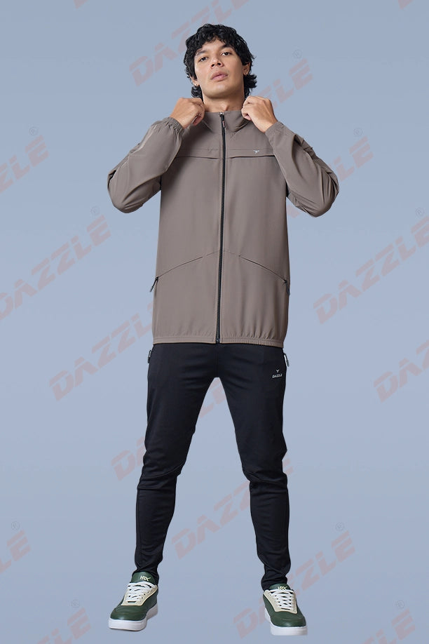 RACE JACKET - BROWN
