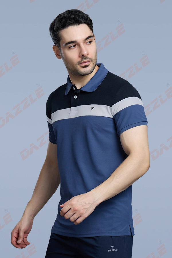 CRAZY MATTY TRENDY T-SHIRT - BLUEGREY