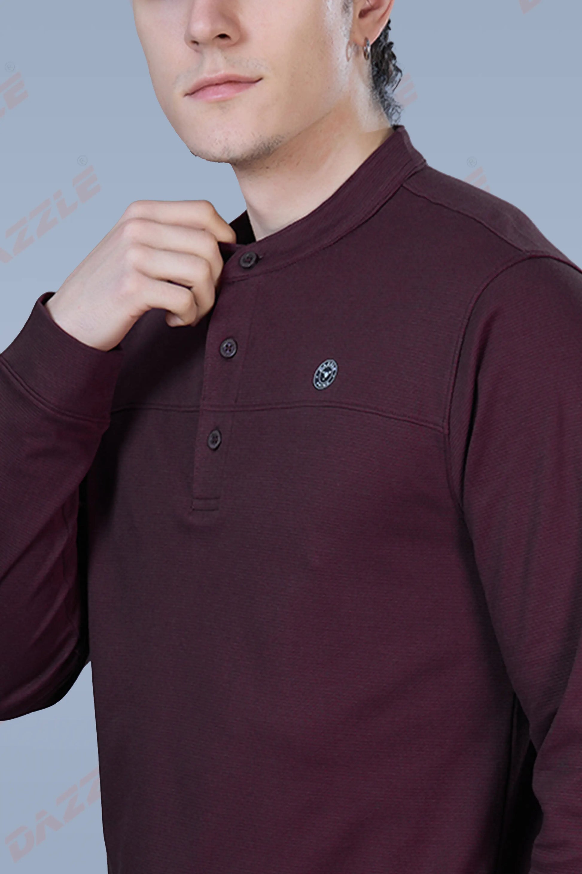 ATLAS FULL SLEEVES T-SHIRT - MAROON