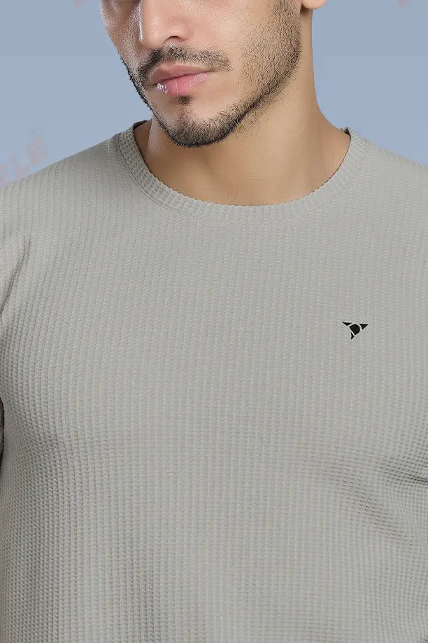 BOOST ROUND NECK FULL SLEEVE T SHIRT - OFF WHITE