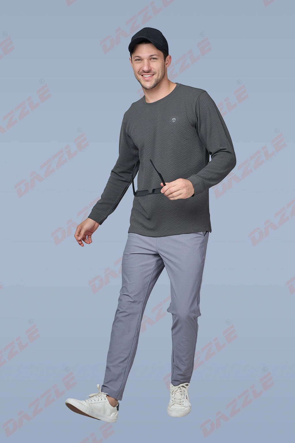 WAVE FULL SLEEVE TSHIRT- GREY