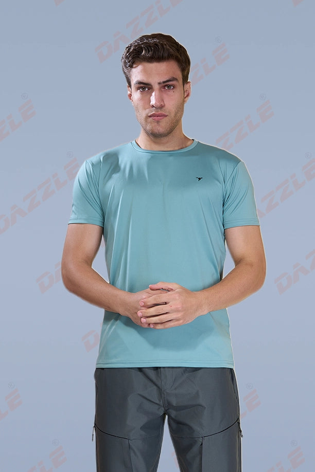 BUTTER LYCR R-NECK T-SHIRT - PISTA