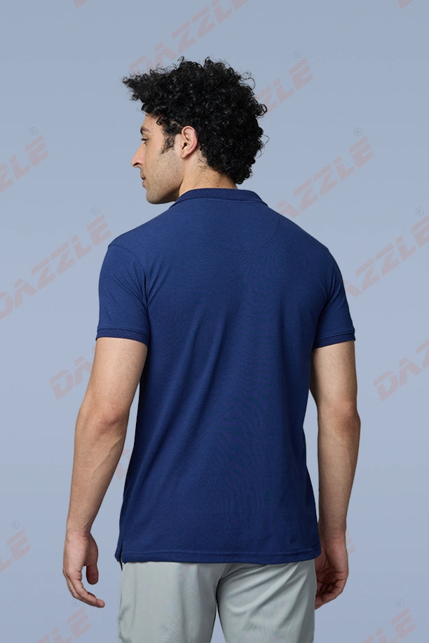 MATTY SLIM FIT T- SHIRT - INDIGO BLUE