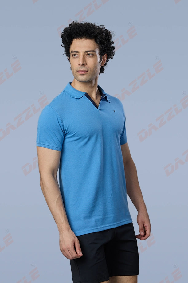 MATTY SLIM FIT T- SHIRT - SKY BLUE