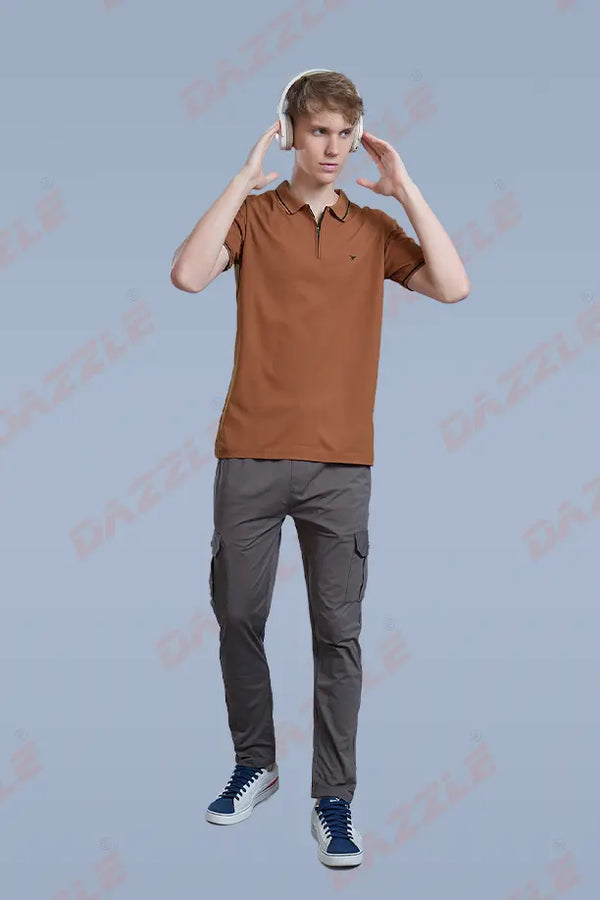 SLEEK T SHIRT- CLAY BROWN