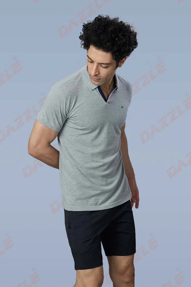 MATTY SLIM FIT T- SHIRT - GERY