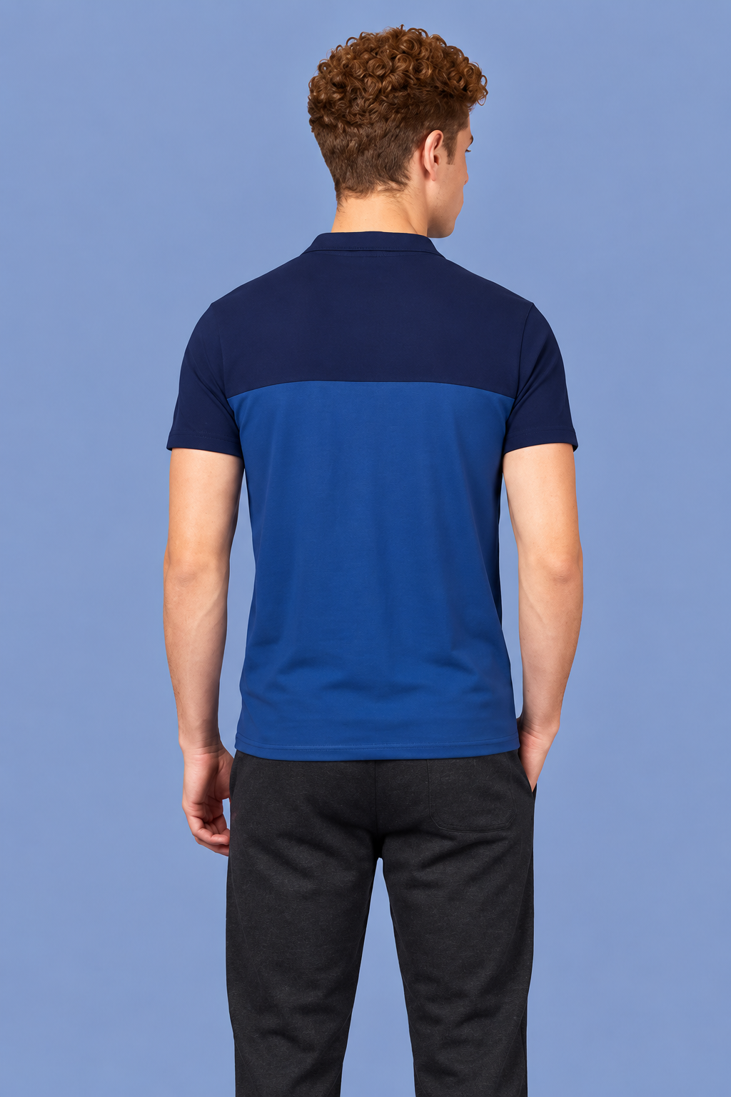 Men Slim Fit Polo T-Shirt with Spring