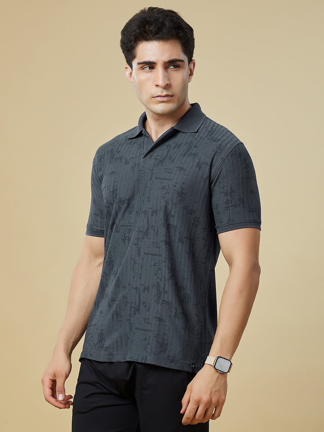 Men Regular Fit Polo T-Shirt with Supreme