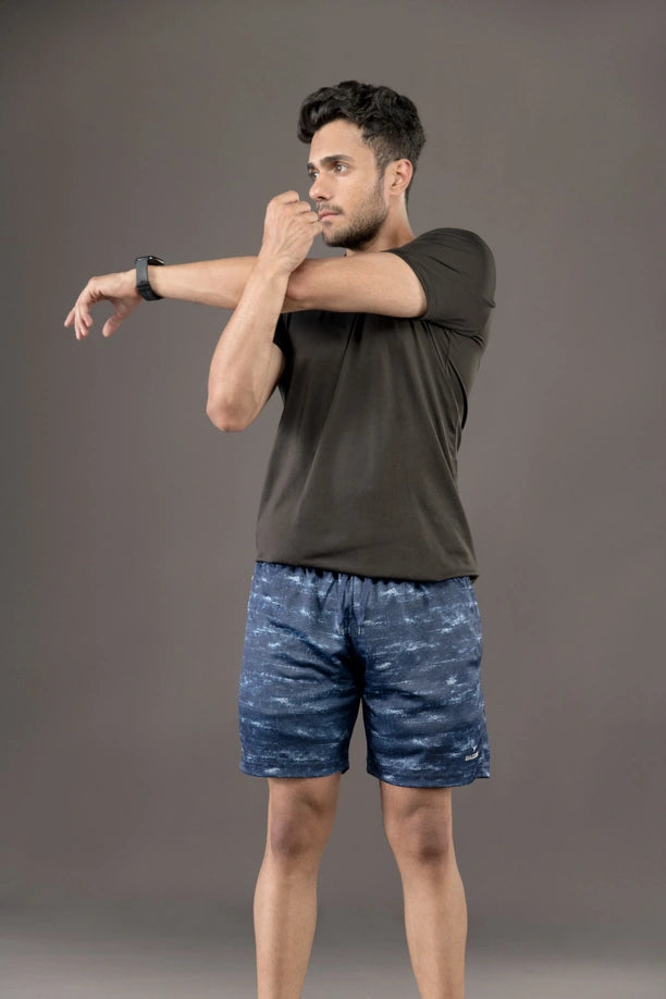 Men Printed Regular Fit Active Shorts with Funky