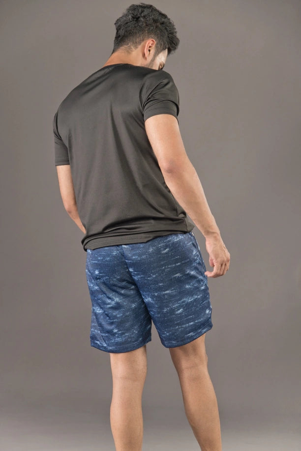 Men Printed Regular Fit Active Shorts with Funky