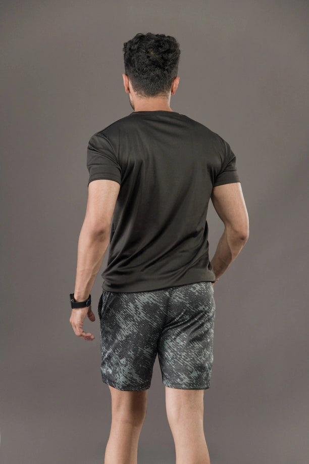 Men Printed Regular Fit Active Shorts with Funky