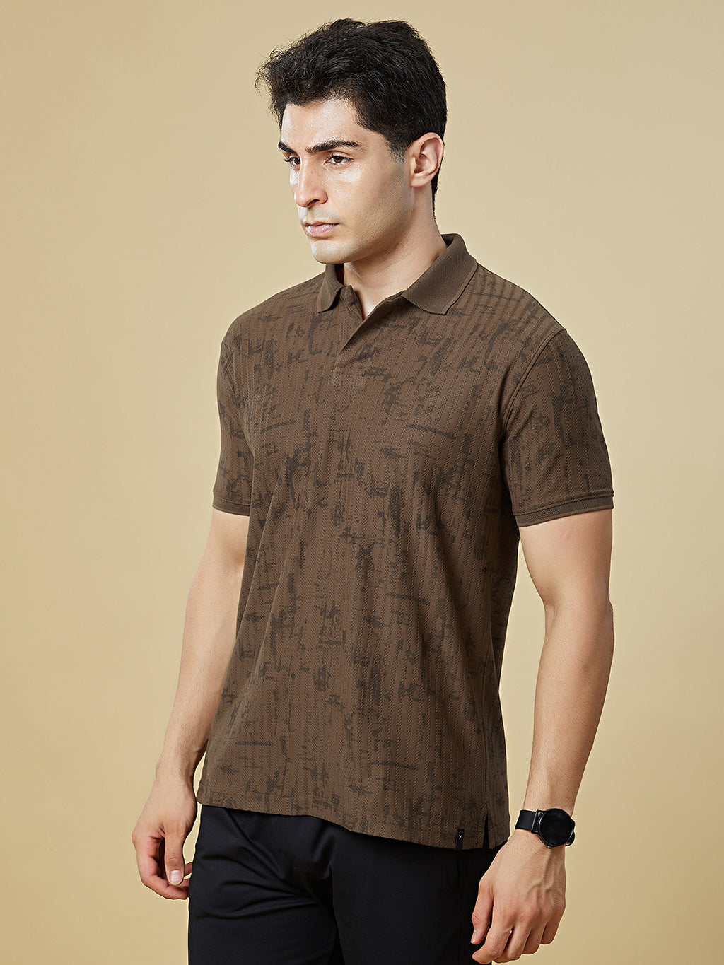 Men Regular Fit Polo T-Shirt with Supreme