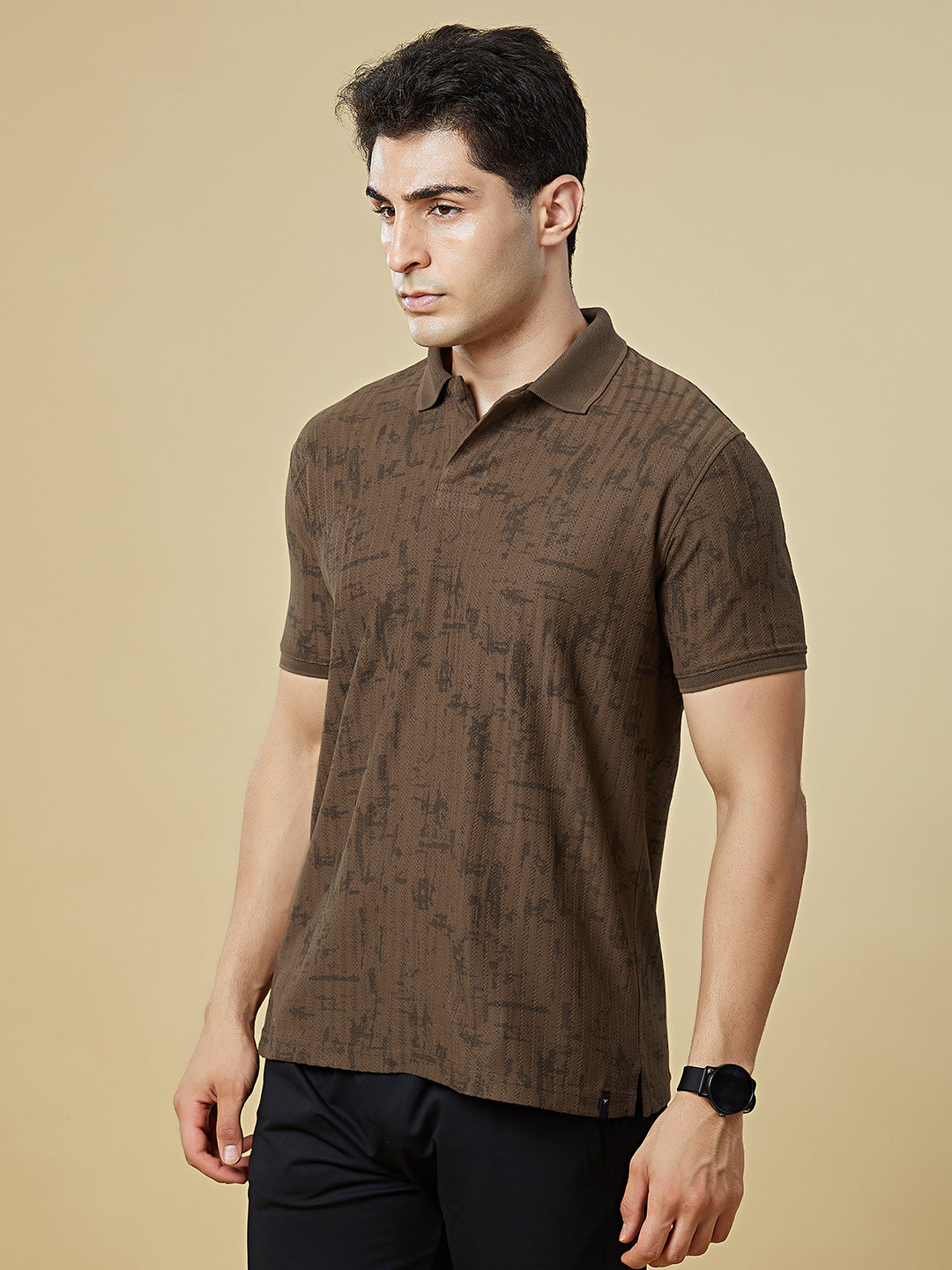 Men Regular Fit Polo T-Shirt with Supreme